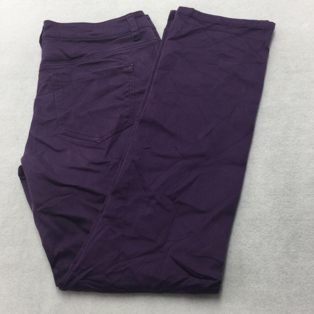 Liverpool Jeans Co Sadie's Straight Jeans Womens 10 Purple Mid Rise 32x30
